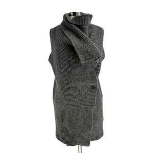 H&M Cozy Grey Knit Sweater Vest S